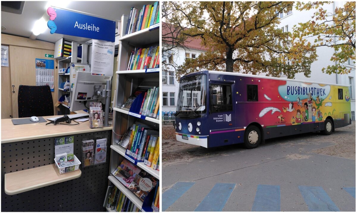 Die Aktion GUTES KLIMA in der Busbibliothek
