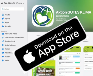 App Aktion GUTES KLIMA im App Store von Apple